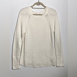 Jones New York White Knit Sweater Large